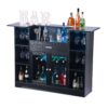 VEVOR Hausbar mit 4 Ebenen, Belastbar bis 181,4 kg, 150 x 46 x 110 cm