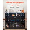 VEVOR Hausbar mit 4 Ebenen, Belastbar bis 181,4 kg, 150 x 46 x 110 cm – Bild 3