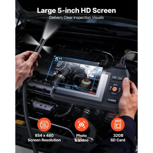 VEVOR Triple Lens Endoskopkamera mit 5 Zoll Bildschirm – Bild 3 VEVOR Triple Lens Endoskopkamera mit 5 Zoll Bildschirm – Bild 3