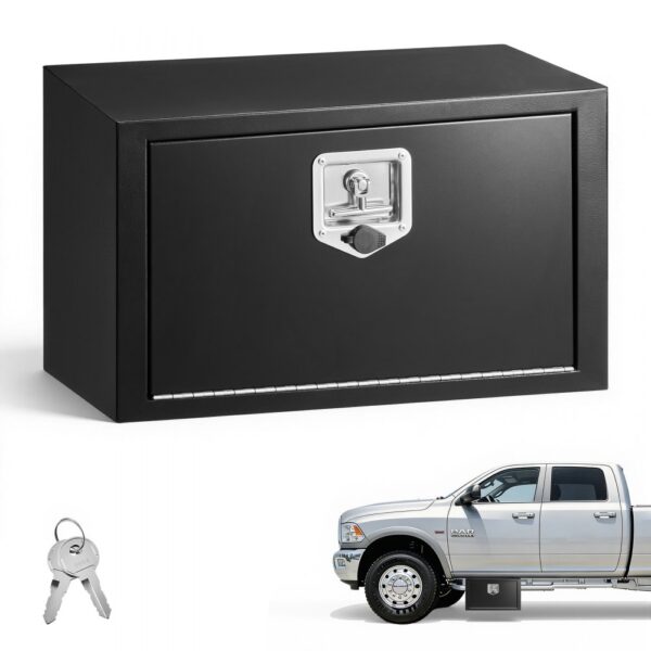 VEVOR Lkw Unterbaubox 609 x 305 x 356 mm Unterflur Staukasten Kaltgewalzter Stahl Wasserdichter Werkzeugkasten
