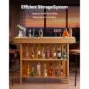 VEVOR Hausbar mit 3 Ebenen, Belastbar bis 81,6 kg, 1400 x 398 x 1055 mm – Bild 3