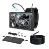 VEVOR Triple Lens Endoskopkamera mit 7 Zoll Bildschirm, Industrie Endoskop mit LED für Auto Rohre
