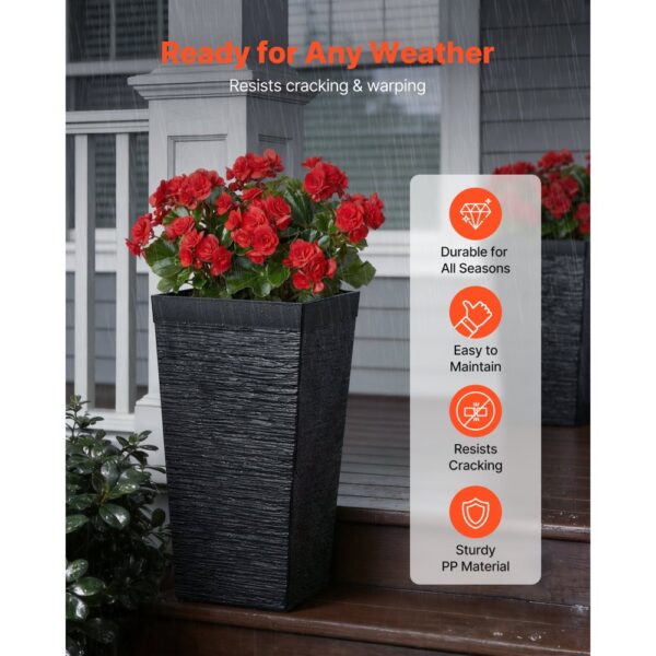VEVOR Pflanztopf 300x300x580 mm 2er-Set, Blumentopf, Pflanzkasten mit Innentopf & Abflusslöchern – Bild 2 VEVOR Pflanztopf 300x300x580 mm 2er-Set, Blumentopf, Pflanzkasten mit Innentopf & Abflusslöchern – Bild 2
