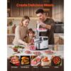 VEVOR Fleischwolf, 2,3 kg/min Kapazität, Elektrischer Fleischwolf #8 mit 3 Lochscheiben – Bild 5