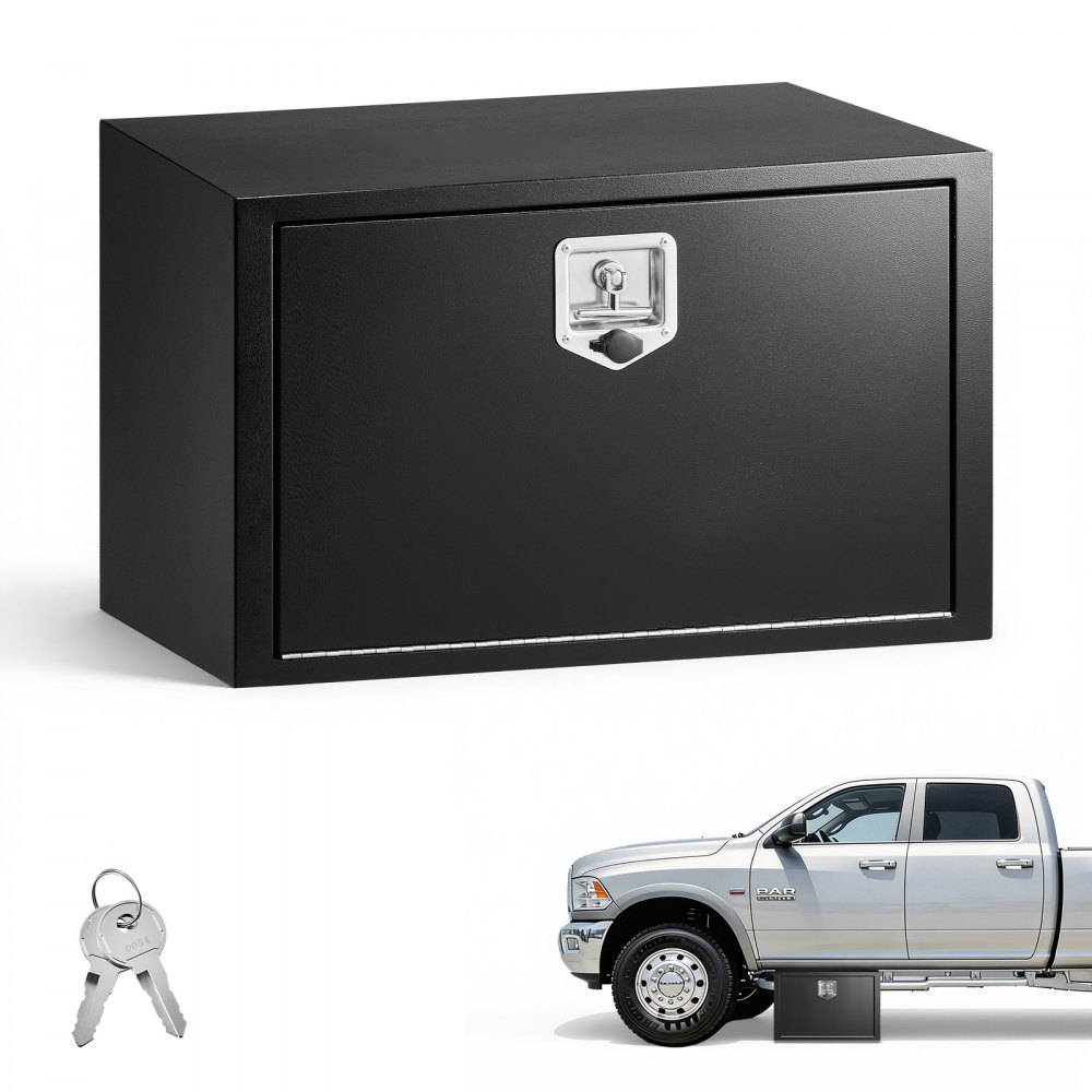 VEVOR Lkw Unterbaubox 762 x 457 x 457 mm Unterflur Staukasten Kaltgewalzter Stahl Wasserdichter Werkzeugkasten