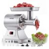VEVOR Fleischwolf, 4,2 kg/min Kapazität, #12 Elektrischer Fleischwolf mit 2 Lochscheiben VEVOR Fleischwolf, 4,2 kg/min Kapazität, #12 Elektrischer Fleischwolf mit 2 Lochscheiben