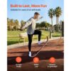 VEVOR Balance Board für Erwachsene (107 cm), Wackelbrett bis 200 kg Belastbar, Orange Schwarz – Bild 3