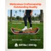 VEVOR Balance Board für Erwachsene (107 cm), Wackelbrett bis 200 kg Belastbar, Orange Schwarz – Bild 4