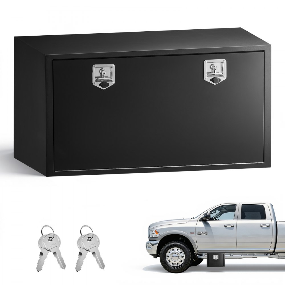 VEVOR Lkw Unterbaubox 1219 x 609 x 609 mm Unterflur Staukasten Kaltgewalzter Stahl Wasserdichter