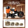 VEVOR Druckluft-Coilnagler CN45C, Nagelpistole mit Kontaktauslöser für Dachschalung – Bild 5