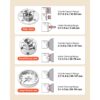 VEVOR Drechselfutter 4 Zoll, 4-Backen-Futter-Set Selbstzentrierend, 1 Zoll x 8 TPI-Gewinde – Bild 3