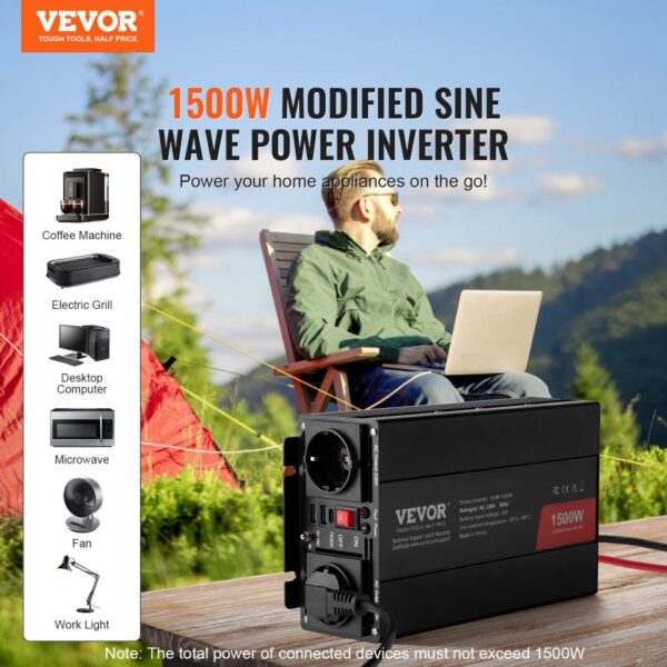 VEVOR Modifizierter Sinus-Wechselrichter, Laptops – Bild 2