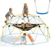 VEVOR Kletterkuppel 3,04 m geometrisches Klettergerüst mit Hängematte & Schaukel, mit Klettergriff
