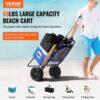 VEVOR Strandkarre Bollerwagen Sandwagen, Strandwagen 31 kg Tragkraft, Zusammenklappbarer Sandwagen aus Stahl – Bild 2 VEVOR Strandkarre Bollerwagen Sandwagen, Strandwagen 31 kg Tragkraft, Zusammenklappbarer Sandwagen aus Stahl – Bild 2