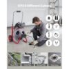 VEVOR Rohrreinigungsmaschine 30 m x 9,5 mm, 8 Schneidwerkzeugen & Pneumatischem Fußschalter – Bild 5