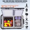 VEVOR Tragbarer Autokühlschrank, 12-Volt-Autokühlschrank, 50L tragbarer Dual-Zone-Gefrierschrank – Bild 3