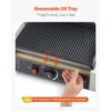 VEVOR kommerzieller Panini-Grill Kontaktgrill 2200 W für Sandwiches Steak Bacon Hamburger, Paninipresse – Bild 4