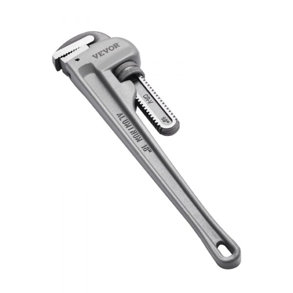 VEVOR Rohrzange, 18" gerade Aluminium-Rohrzange, verstellbarer Sanitärschlüssel