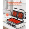 VEVOR kommerzieller Panini-Grill Kontaktgrill 3600 W für Sandwiches Steak Bacon Hamburger, Paninipresse – Bild 2