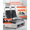 VEVOR kommerzieller Panini-Grill Kontaktgrill 3600 W für Sandwiches Steak Bacon Hamburger, Paninipresse – Bild 3