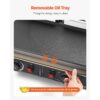 VEVOR kommerzieller Panini-Grill Kontaktgrill 3600 W für Sandwiches Steak Bacon Hamburger, Paninipresse – Bild 4