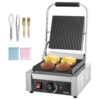 VEVOR kommerzieller Panini-Grill Kontaktgrill 1800 W für Sandwiches Steak Bacon Hamburger, Paninipresse