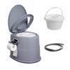 VEVOR 5 L Campingtoilette mit Toilettenpapier- und Handyhalter