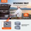 VEVOR 5 L Campingtoilette mit Toilettenpapier- und Handyhalter – Bild 2