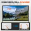 VEVOR Projektion Beamer Leinwand mit Ständer 254 cm HD 4K Outdoor Indoor Projektor Screen Schnelles Klappbare – Bild 3