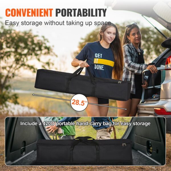 VEVOR Projektion Beamer Leinwand mit Ständer 254 cm HD 4K Outdoor Indoor Projektor Screen Schnelles Klappbare – Bild 5