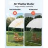 VEVOR Hühnerstall 3x2x2 m Begehbarer Hühnerauslauf mit Abdeckung – Bild 5