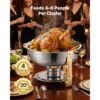 VEVOR Chafing Dish Buffet Speisenwärmer mit 4 Behältern in voller Größe (4,7 L), für Hochzeiten Buffet Gold – Bild 4