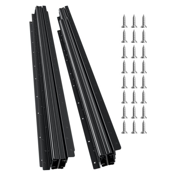VEVOR Schubladenschienen Bodenhalterung, 1000 mm, 117 kg Tragkraft, Unterschienen für Treppenschrankgleiter