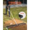 VEVOR Rasennivellierrechen, Levelingrake mit 213 cm Griff, 1219x254 mm Bodenplatte – Bild 2