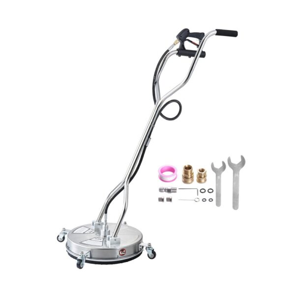 VEVOR 465 mm Hochdruckreiniger, Flächenreiniger aus Edelstahl mit 4 Rädern, max. 4000 PSI VEVOR 465 mm Hochdruckreiniger, Flächenreiniger aus Edelstahl mit 4 Rädern, max. 4000 PSI