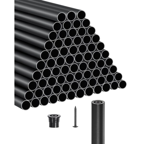 VEVOR Geländerstab, 101er-Set, φ19x813 mm Aluminium-Treppenbaluster, runder Stab