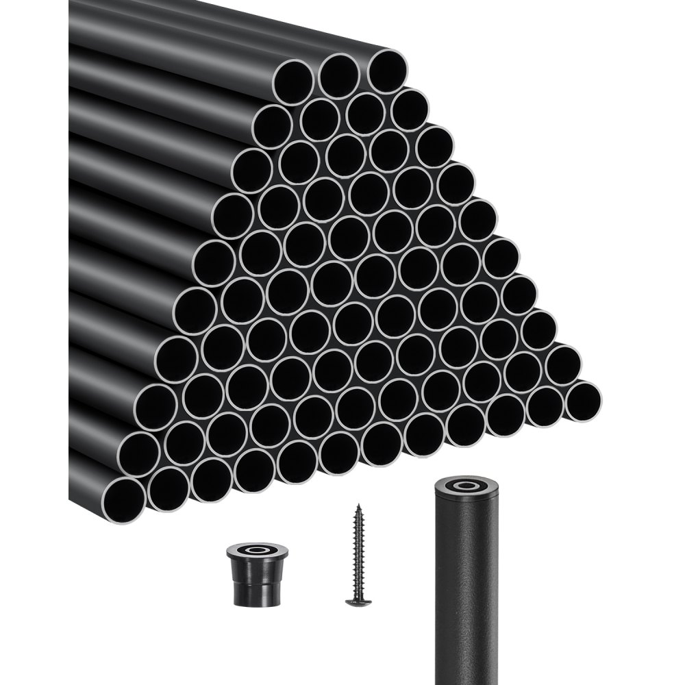 VEVOR Geländerstab, 101er-Set, φ19x813 mm Aluminium-Treppenbaluster, runder Stab