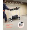 VEVOR Mehrzweckwagen, 136 kg Tragkraft, 800x410x945 mm großer Servierwagen für Lager – Bild 3