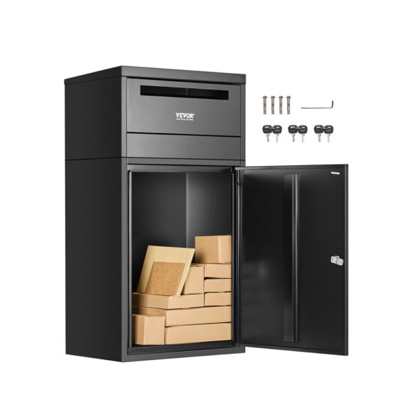 VEVOR Paketbriefkasten 500x325x909 mm, Paketkasten mit Schloss, Packstation für Zuhause und das Büro VEVOR Paketbriefkasten 500x325x909 mm, Paketkasten mit Schloss, Packstation für Zuhause und das Büro