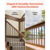 VEVOR Geländerstab, 51er-Set, φ19x813 mm Aluminium-Treppenbaluster, runder Stab – Bild 5 VEVOR Geländerstab, 51er-Set, φ19x813 mm Aluminium-Treppenbaluster, runder Stab – Bild 5
