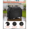 VEVOR Grillabdeckung Abdeckhaube Abdeckplane Grillhaube (1524 mm) für Außengrills, einfaches An- und Ausziehen – Bild 3