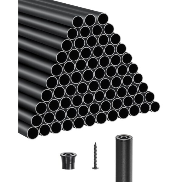 VEVOR Treppengeländer, 101er-Pack, 66 cm Alu-Treppenbaluster, 3/4 Zoll Metallspindelgeländer