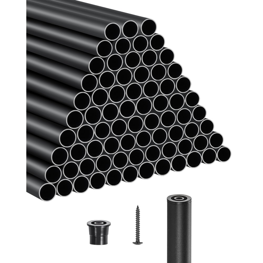 VEVOR Treppengeländer, 101er-Pack, 66 cm Alu-Treppenbaluster, 3/4 Zoll Metallspindelgeländer