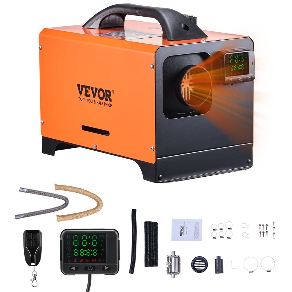 VEVOR Diesel-Luftheizung Standheizung 12-24V 5-8KW, geräuscharm, für Wohnmobil Lkw Boot Anhänger