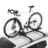 VEVOR Dachfahrradträger 15 kg Tragkraft, aufrechter Autodachträger für SUV Auto, Schwarz