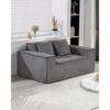 VEVOR Loveseat-Sofa Couch mit zwei Sitzen (160 cm breit), kein Zusammenbau erforderlich, grau – Bild 5