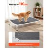 VEVOR erhöhtes Hundebett für große Hunde, kühlendes Haustierbett XL (1250 x 830 mm) Grau – Bild 3