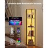 VEVOR Eckregal mit 5 Ebenen, hoher Eckständer mit LED-Licht – Bild 2 VEVOR Eckregal mit 5 Ebenen, hoher Eckständer mit LED-Licht – Bild 2