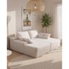 VEVOR übergroße Doppel-Chaiselonguen (210 cm) Cord-Sofa, Schlafsofa 2 Personen Beige – Bild 5