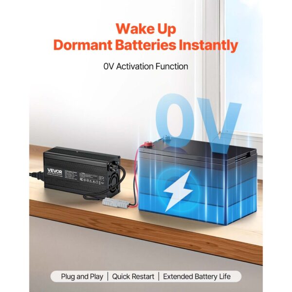 VEVOR 12 V 20 A Batterieladegerät, 14,6 V, DC Ladespannung, 0-V-Aktivierung – Bild 4